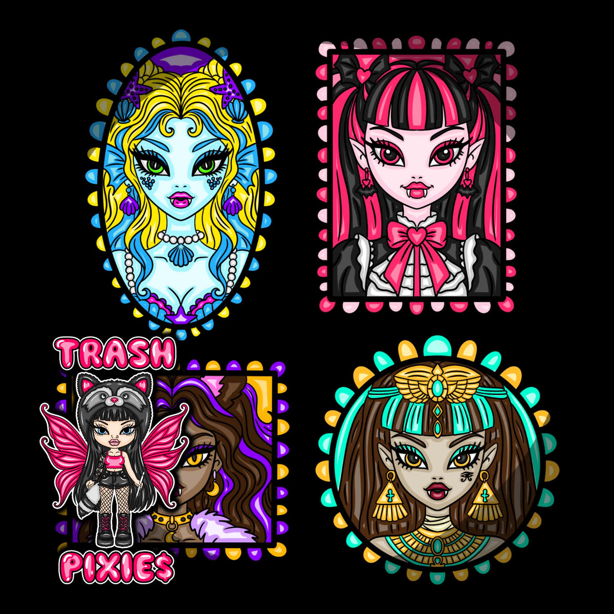 Monster Girl Collage