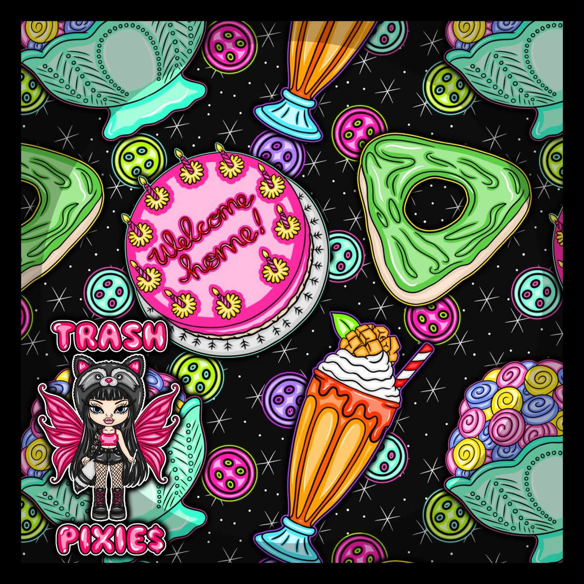 Button Girl Food
