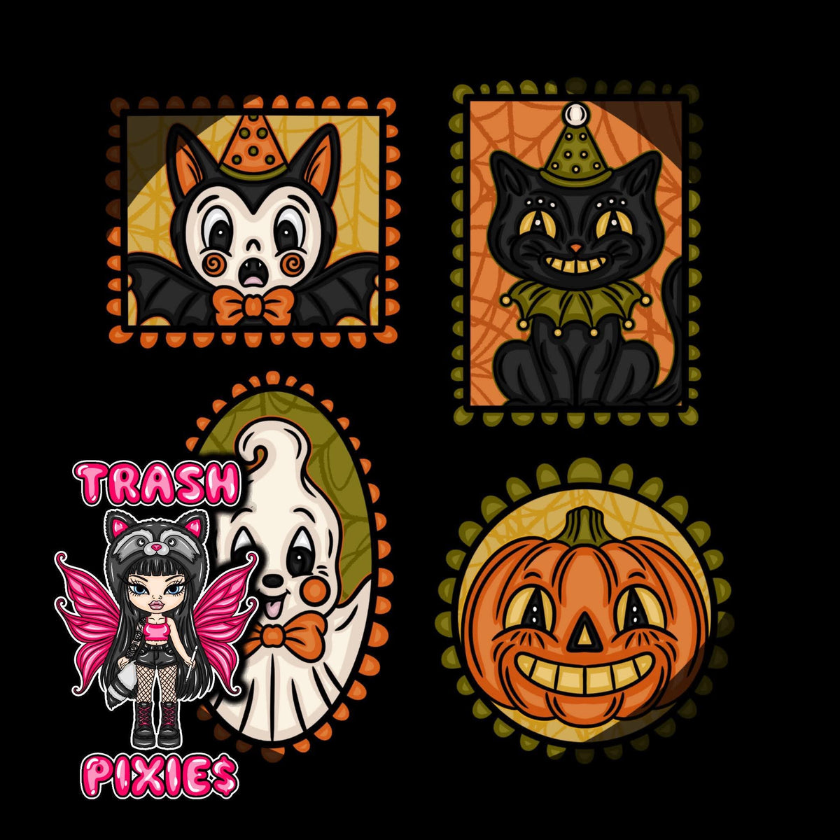 Vintage Halloween Frames