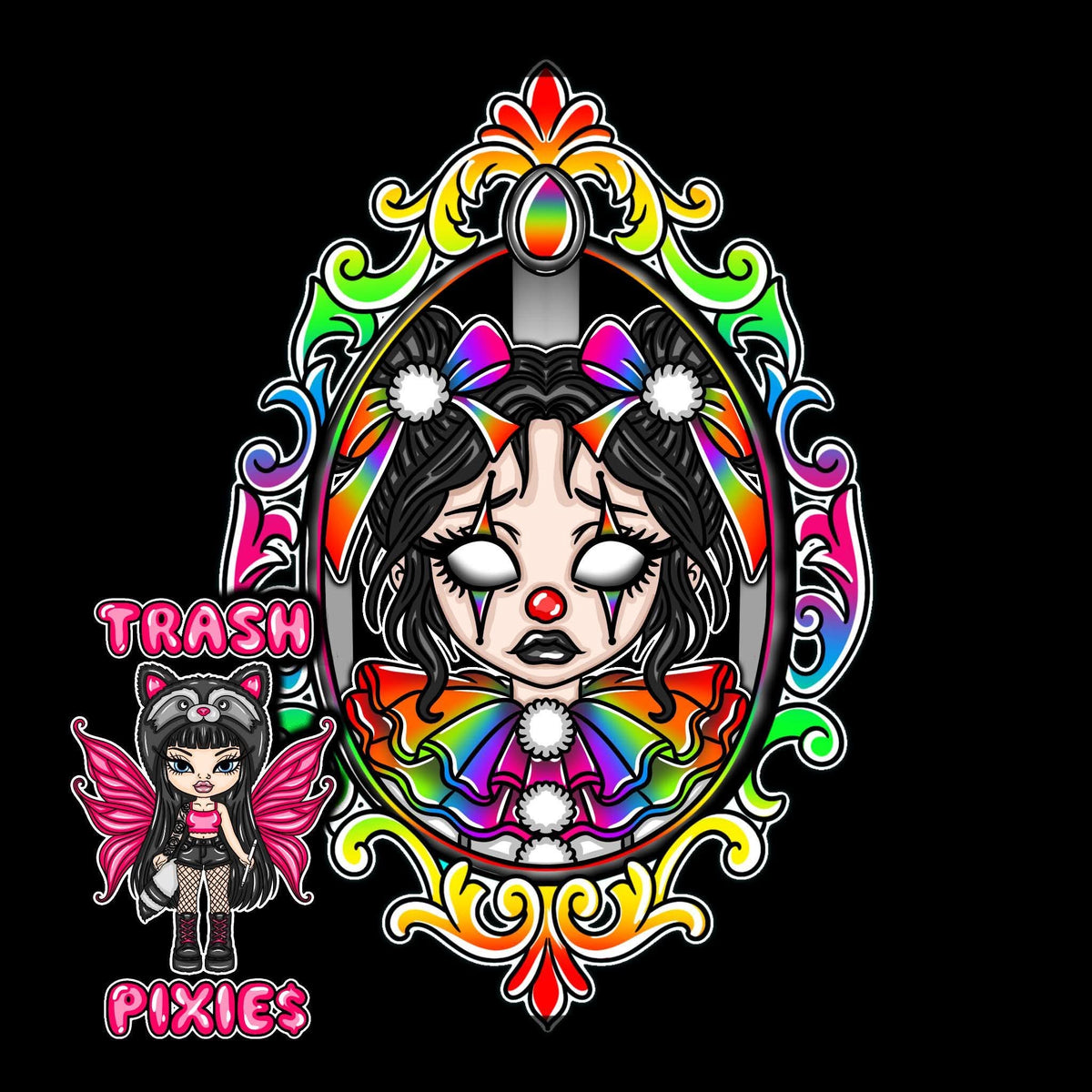 Neon Clown Girl