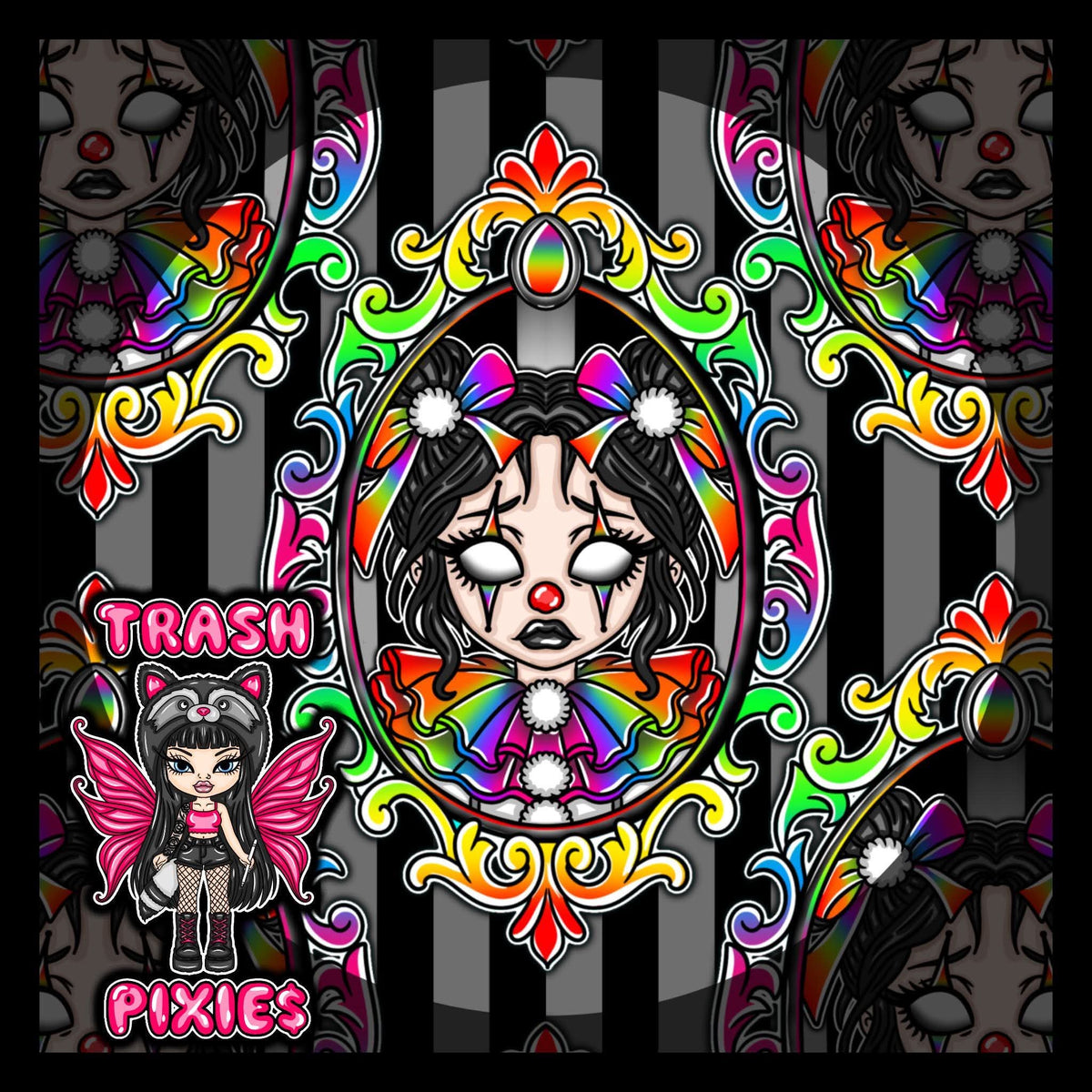 Neon Clown Girl